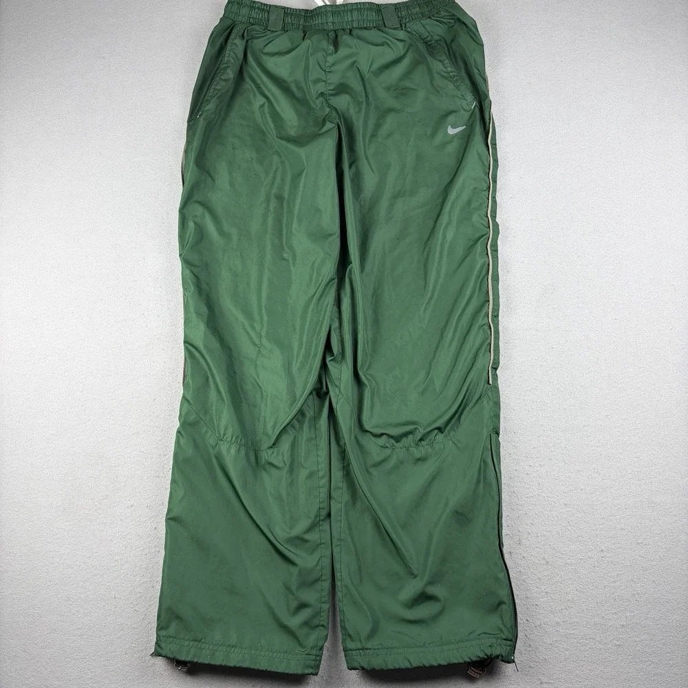 Nike Storm-Fit Green Baggy Full Zip Rain Track Pants Men's Large 2012